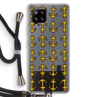 Musketon Anchor: Samsung Galaxy A42 5G Transparant Hoesje met koord
