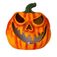 Halloween decoratie - oranje - polyresin - Dia 33 cm -pompoen - LED