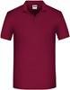 James & Nicholson JN874 Men´s Bio Workwear Polo - Wine - S