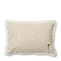 Riviera Maison - Beach Palm Tree Pillow Cover 65x45 - Flax