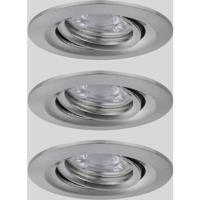 Paulmann 92973 EBL Nova mini Plus Coin LED-inbouwlamp Set van 3 stuks 4.20 W IJzer