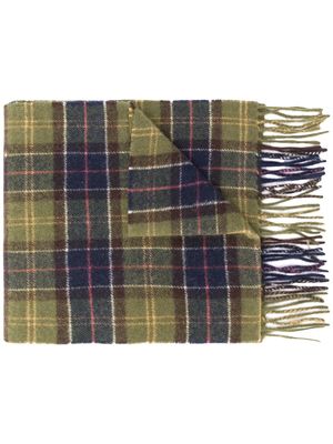 Barbour écharpe à motif tartan - Vert