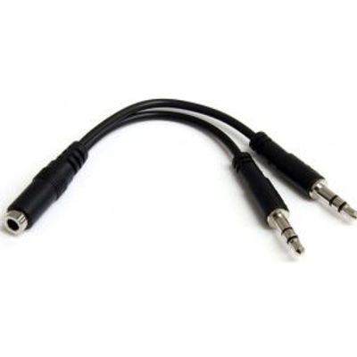 StarTech.com 3.5mm 3 Pin Headset Splitter