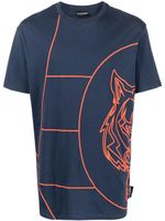 Plein Sport t-shirt en coton à imprimé graphique - Bleu