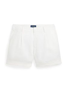 Ralph Lauren Kids short en lin à plis - Blanc