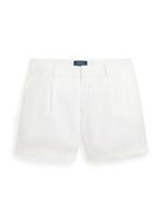 Ralph Lauren Kids short en lin à plis - Blanc - thumbnail