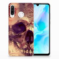 Silicone Back Case Huawei P30 Lite Skullhead