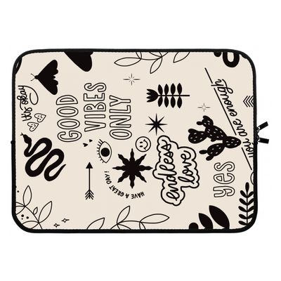 Good vibes: Laptop sleeve 15 inch