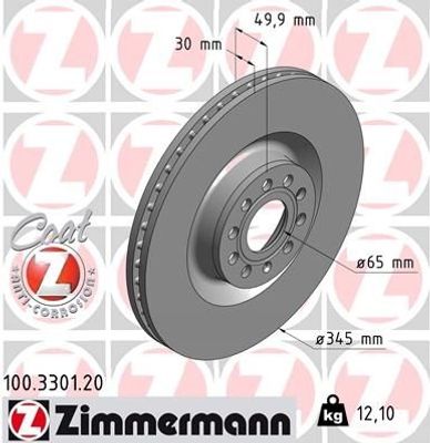 Remschijf Coat Z 100330120