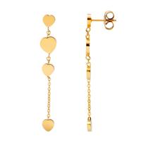 iXXXi Oorbellen 4 Hearts Drangle Goud