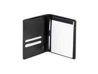 Schrijfmap van der spek a6 buffelleer zwart