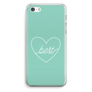 Best heart pastel: iPhone 5 / 5S / SE Transparant Hoesje