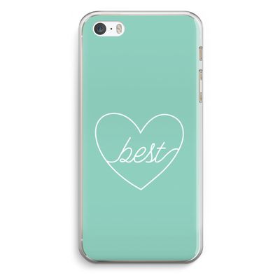 Best heart pastel: iPhone 5 / 5S / SE Transparant Hoesje