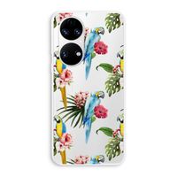 Kleurrijke papegaaien: Huawei P50 Transparant Hoesje