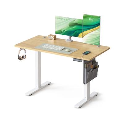 Elektrisch in Hoogte Verstelbaar Bureau - Stijlvol, Stil & Ergonomisch, goudkleurig eiken / 120 x 60 x (72-120) cm