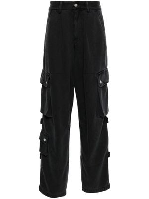 MARANT jean en serge Telore à poches cargo - Noir