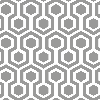 Zeshoekig grijs patroon geometrisch behang