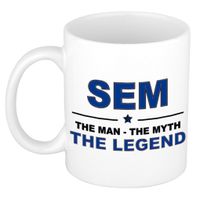 Sem The man, The myth the legend cadeau koffie mok / thee beker 300 ml