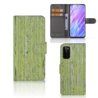 Samsung Galaxy S20 | Book Style Case | Green Wood
