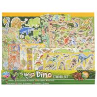 Dinosaurus stickers set - voor kinderen - 500 stuks - Dino artikelen - Stickers - thumbnail