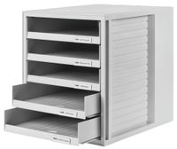 HAN Schubladenbox SCHRANK-SET 1401-11 Ladebox Lichtgrijs DIN A4 Aantal lades: 5 - thumbnail