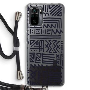 Marrakech print: Xiaomi Redmi Note 10 Pro Transparant Hoesje met koord