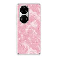 Abstract Painting Pink: Huawei P50 Pro Transparant Hoesje