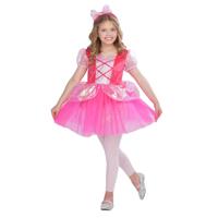 Magic Flip prinsessenjurk en tas - 128-134 cm - roze