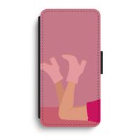 Pink boots: iPhone XR Flip Hoesje