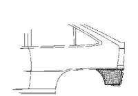 Plaatwerkdeel Kadett E 84- Achschrplaat 3730134