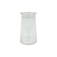 Deco glas met komdeksel helder H23,5cm