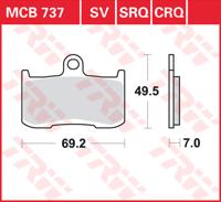 TRW Remblokken, en remschoenen voor de moto, MCB737CRQ Hyper carbon