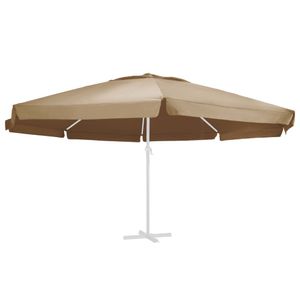 VidaXL Vervangingsdoek voor parasol 600 cm taupe