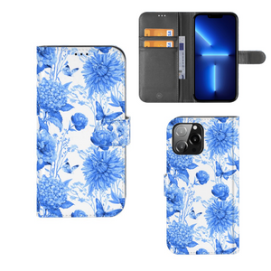 Hoesje voor iPhone 13 Pro Max Flowers Blue