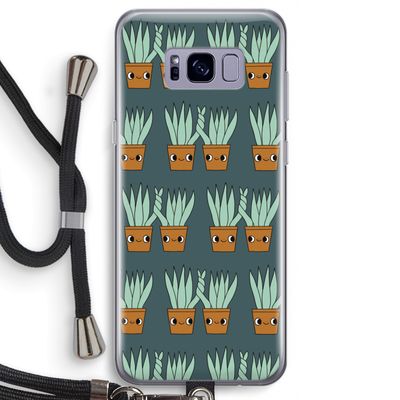 Sansevieria: Samsung Galaxy S8 Transparant Hoesje met koord