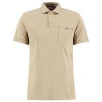 Heren Polo Tailored Premium Corpatch Washed Stone