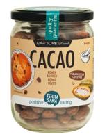 Terrasana Raw cacao bonen in glas bio Terrasana Raw cacao bonen in glas bio