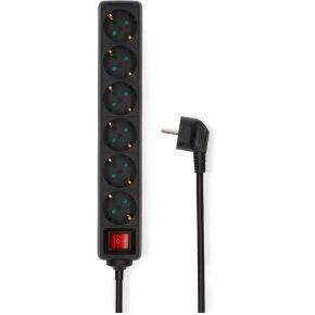 Nedis Stekkerdoos Randaarde stekker / Type F (CEE 7/7) 6-wegs 1.50 m