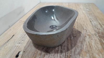 Rivierstenen waskom RL250384, 55x38x15 cm