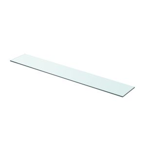 Wandschap transparant 80x12 cm glas