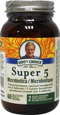 Udo's Choice Super 5 microbiotica 60 Tabletten Udo's Choice Super 5 microbiotica 60 Tabletten