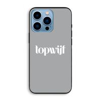 Topwijf Grijs Wit: iPhone 13 Pro Biologisch afbreekbaar hoesje