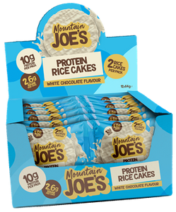 Mountain Joe&apos;s Protein Rice Cakes White Chocolate (12 x 64 gr)