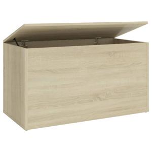 vidaXL Opbergkist 84x42x46 cm bewerkt hout sonoma eikenkleurig