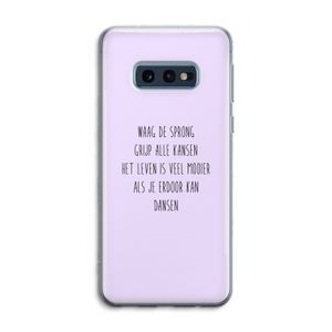 Sprong: Samsung Galaxy S10e Transparant Hoesje