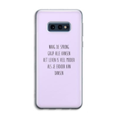 Sprong: Samsung Galaxy S10e Transparant Hoesje