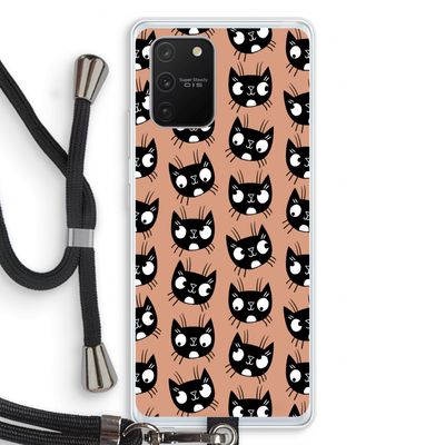 Kat: Samsung Galaxy S10 Lite Transparant Hoesje met koord