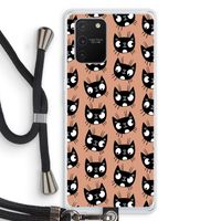 Kat: Samsung Galaxy S10 Lite Transparant Hoesje met koord