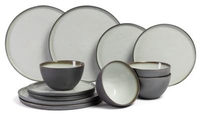Cosy & Trendy Serviesset Plato Mat - 12-delig / 4 personen - 4 dinerborden, 4 ontbijtborden en 4 kommen
