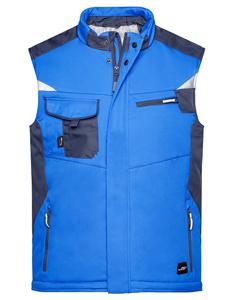 James & Nicholson JN825 Craftsmen Softshell Vest -STRONG- - Royal/Navy - 6XL